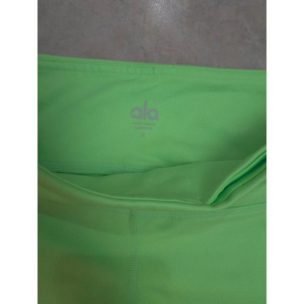 ALO Yoga Goddess High-Rise Leggings Electric Green Size S